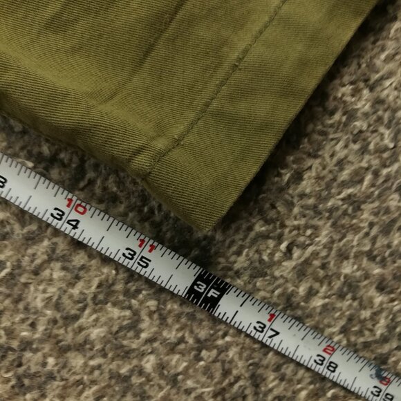 Taylor Stitch Pants Brenham Slim Chino Flat Front Green Mens 32x36 *Flaw - Picture 12 of 14